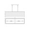Z-Lite Viviana Linear Chandelier, 5-Light, 11.5 In.W x 40.75 In.L x 11.5 In.H, Polished Nickel/Alabaster 345-40L-PN - alternate 8